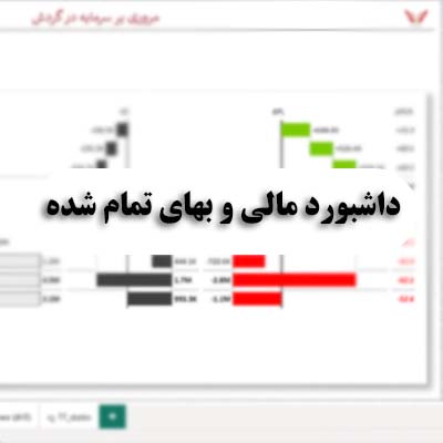 داشبورد مالی و بهای تمام شده - مشاوره مدیریت رخ